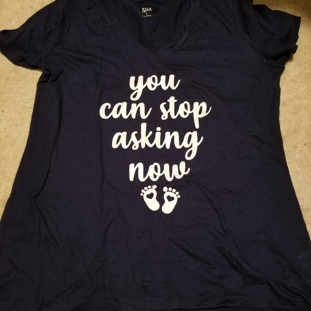 Pregnancy announcement shirt